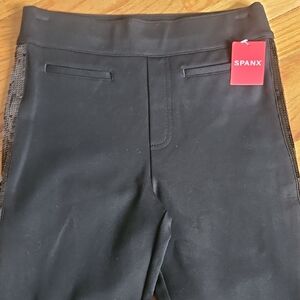 Spanx Women's The Perfect Ankle Sequin Tuxedo Skinny Pants